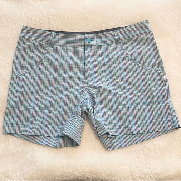 Columbia Omni-Shade Shorts Reg Fit Plaid Flat Front Multicolor Pocket Sh… - Picture 1 of 7